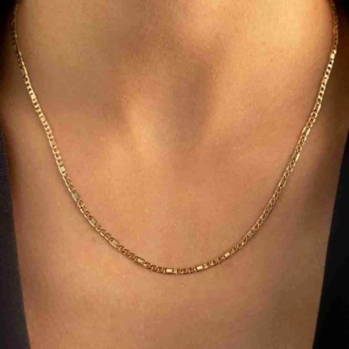 14 Ayar Altın Valentino Zincir