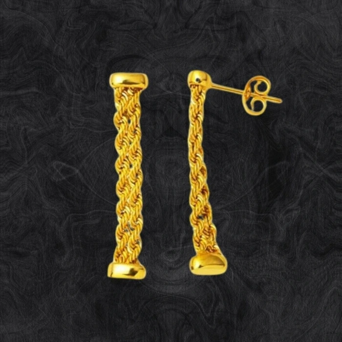 8 Ayar Altın Çift Sıra Örgü Set Takımı