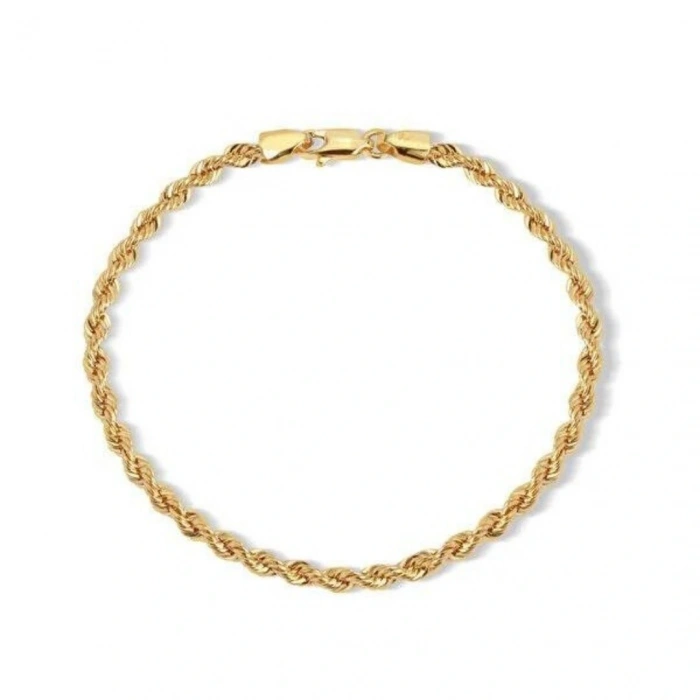 8 Ayar Altın Halat Bileklik
