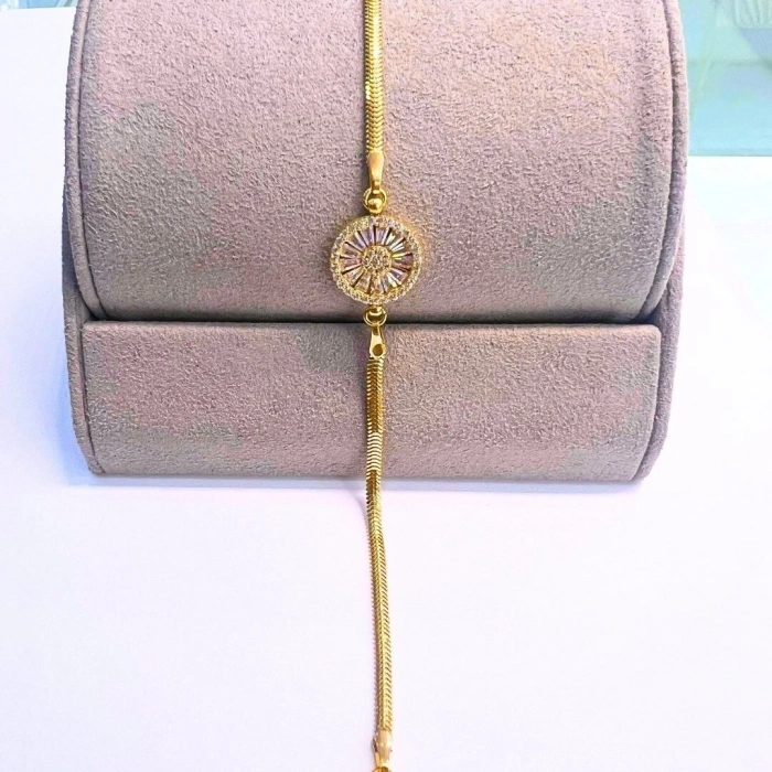 Altın Balık Sırtı Trapez Bileklik