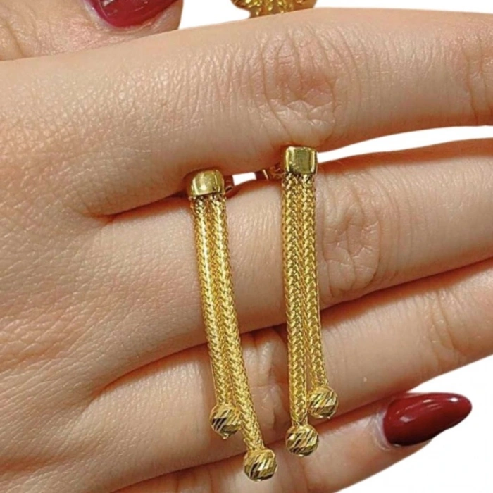 Altın Kalze Hasır Örgü Set Takımı