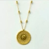 14 Ayar Altın Dorika Baskı Yarım Altın Kolye