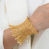 Altın Tül Kelepçe Bilezik 7 Cm