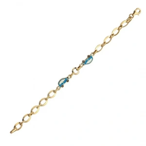 14 Ayar Altın Araba Motifli Çocuk Künyesi