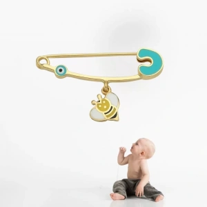 14 Ayar Altın Arı Bebek İğnesi