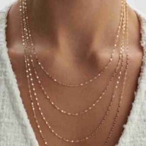 14 Ayar Altın Ayna Zincir