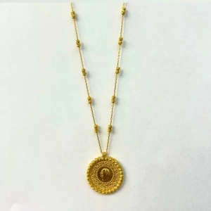 14 Ayar Altın Çeyrekli Kolye