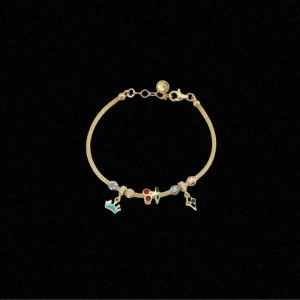 14 Ayar Altın Charm İtalyan Çocuk Kelepçe