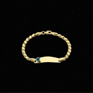 14 Ayar Altın Göz Motifli Çocuk Künyesi