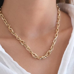 14 Ayar Altın Hallow Zincir