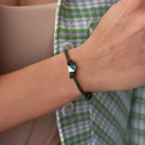 14 Ayar Altın İpli Küp Bileklik