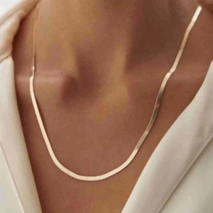 14 Ayar Altın İtalyan Ezme Zincir