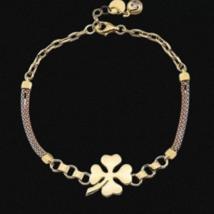 14 Ayar Altın İtalyan Yonca Bileklik