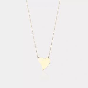 14 Ayar Altın Kalp Kolye