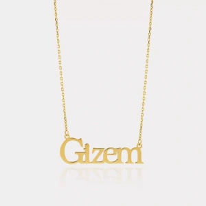 14 Ayar Altın Kişiye Özel İsimli Kolye