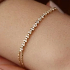 14 Ayar Altın Zincirli Su Yolu Bileklik