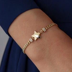 Altın Yıldızlı Gurmet Bileklik