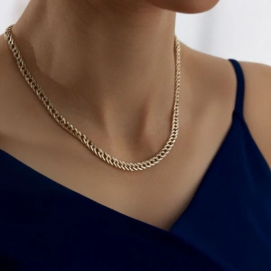 Altın Zincir Kolye Gurmet Zincir