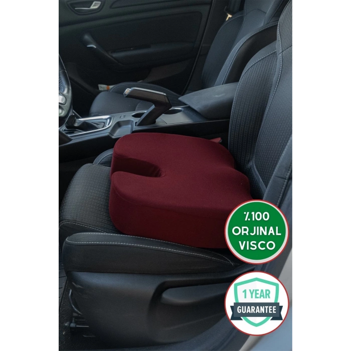 Araç Bel Minderi Oturma Minderi - BORDO