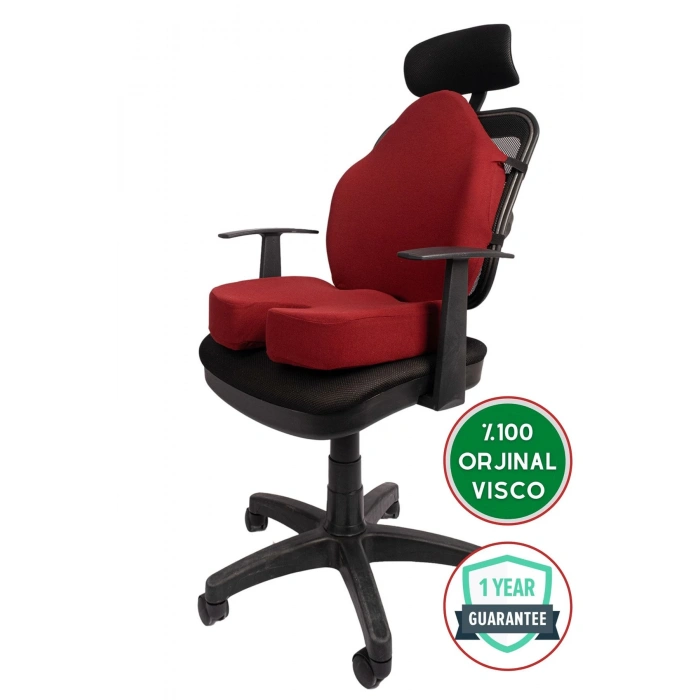 Araç Bel Minderi Oturma Minderi - BORDO