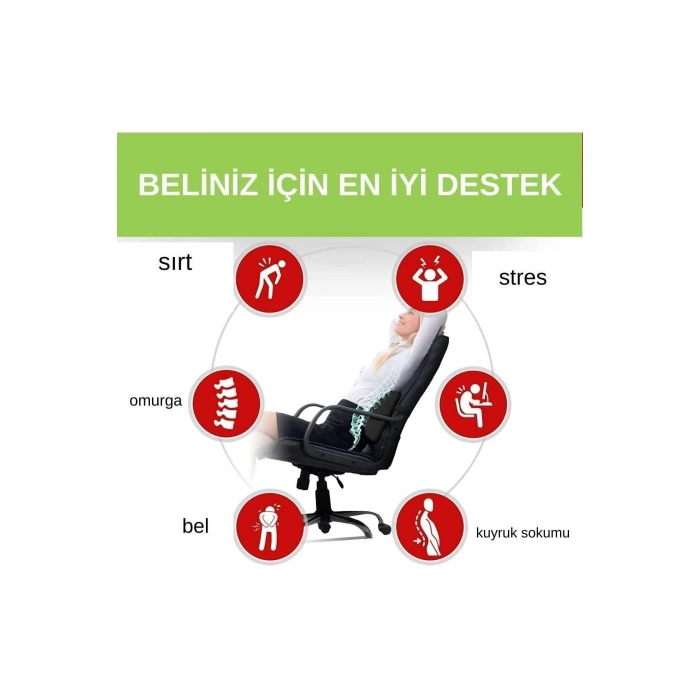 Bel Yastığı Ortopedik Bel Yastığı Sırt Destek Minderi