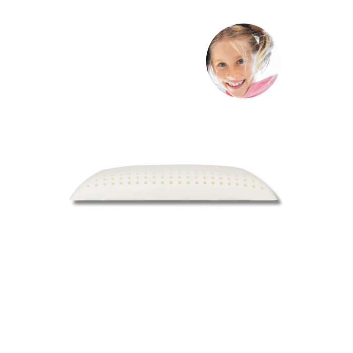 Ortopedik Çocuk Yastığı  VİSCO yastık  60x40x7,5 cm hava kanalı - BEYAZ