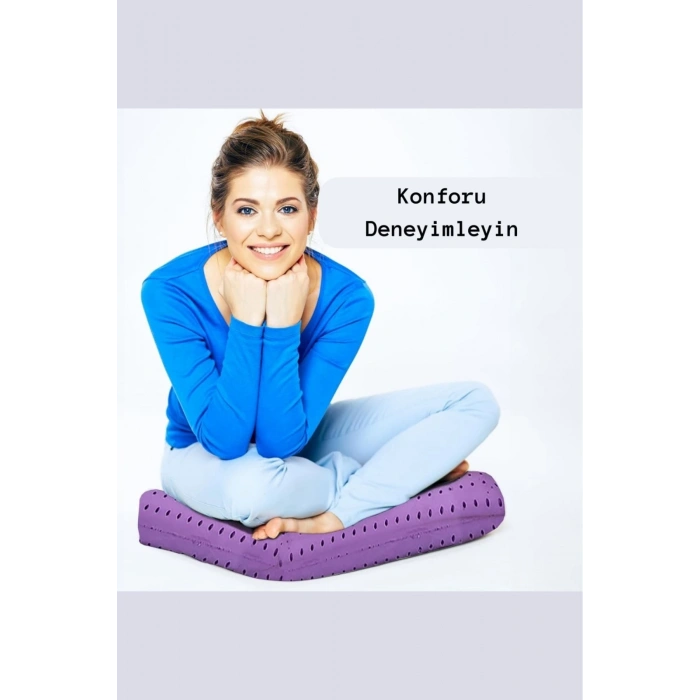 Ortopedik Visco Yastık Lavanta Terapi Visco Yastık 60x40x15 cm - LAVANTA