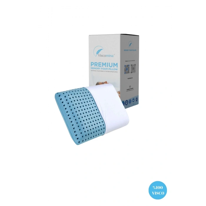 ORTOPEDİK VİSCO YASTIK LAVANTA TERAPİ VİSCO YASTIK - MAVİ