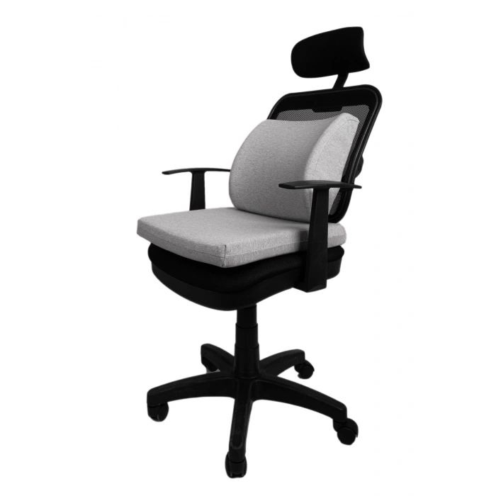 Oturma Minderi Bel Yastığı Bel Destek Yastığı Ortopedik Visco Yastık Boyun Yastığı Ortopedik Yastık2 - SİYAH