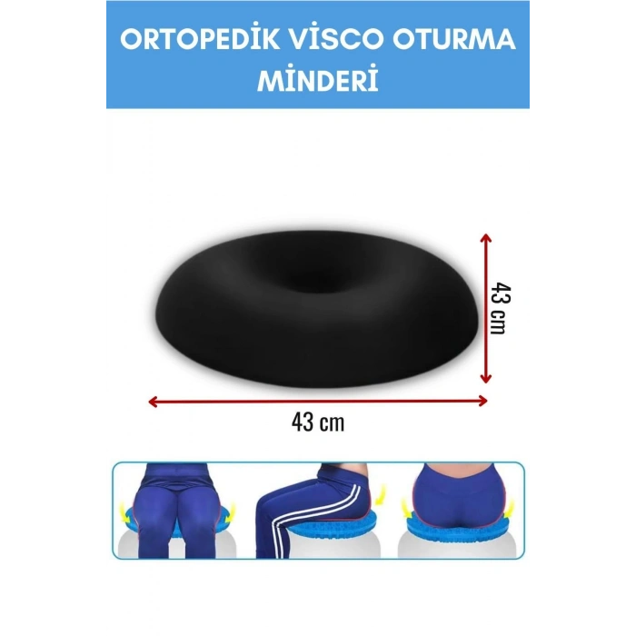 Oturma Simidi Oturma Minderi Yuvarlak Sandalye Araç Ofis Sandalye Minderi Visco