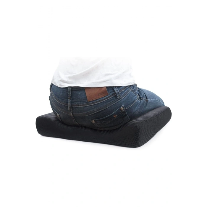 Visco Ortopedik Kare Minder Ve Bel Minderi Orjinal Visco Takım - SİYAH