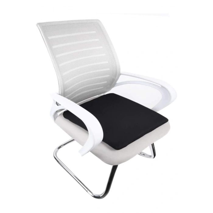 Visco Ortopedik Oturma Minderi Kare Minder Siyah Ortopedik Minder 45x42x7 Cm