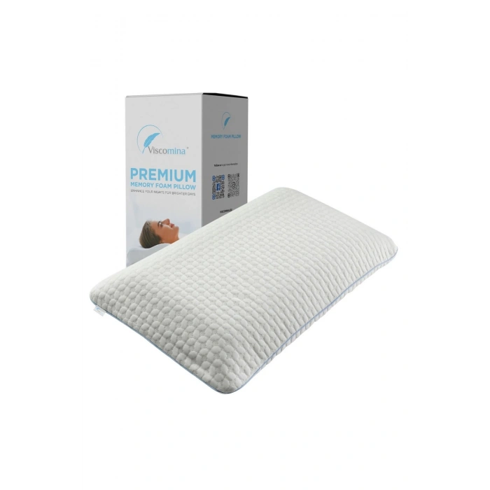 Yastık Boyun Yastıgı Ortopedik Yastık Jumbo Büyük Yastık Boy 70x40x12 Cm - BEYAZ