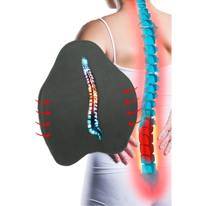 Yeni Nesil Bel ve Sırt Destek Minderi Özel Tasarım Sırt Minderi - SİYAH