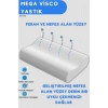 Mega Boy Ortopetik Visco Yastık Boyun Fıtığı Boyun Düzleşmesi Için Visco Yastık 60x40x14/12 Cm - BEYAZ
