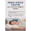 Mega Boy Ortopetik Visco Yastık Boyun Fıtığı Boyun Düzleşmesi Için Visco Yastık Özel Tasarım Yastık - BEYAZ