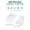 Visco Air Pillow Hava Kanalı Düz Yastık Ortopedik Yastık Boyun Agrıları Icin Visco Yastık - BEYAZ