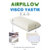 Visco Air Pillow Hava Kanalı Düz Yastık Ortopedik Yastık Boyun Agrıları Icin Visco Yastık - BEYAZ