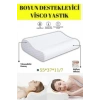 Visco Boyun Yastığı Boyun Destekleyici Visco Yastık Ortopedik Boyun Yastığı - BEYAZ