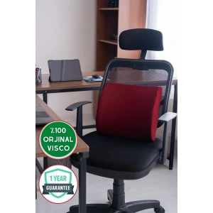 Bel Ve Sırt Destek Minderi Bel Yastıgı - BORDO