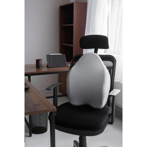 Ortopedik Bel Yastigi Visco Sandalye Minderi Sandalye Yastıgı-Yeni Nesil - GRİ