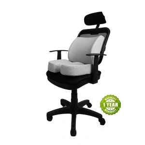 Ortopedik Oturma Ve Bel Yastığı 2 Li Takım Visco - GRİ