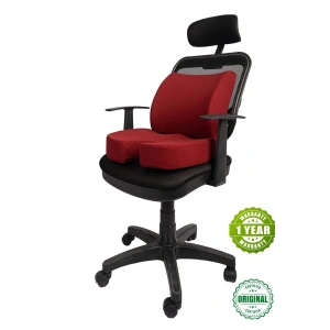 Ortopedik Oturma Ve Bel Yastığı 2 Li Takım Visco - SİYAH