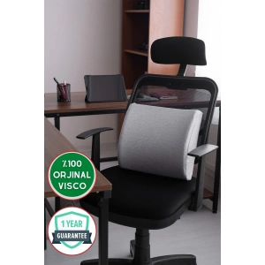 Visco Bel Ve Sırt Destek Minderi Bel Yastığı Visco - GRİ