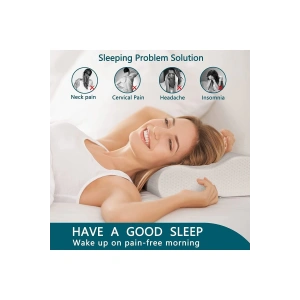 Visco Boyun Fıtıgı Ve Rahat Uyku Için Özel Tasarlanmış Yastık - BEYAZ