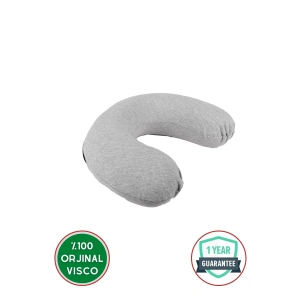 Visco Boyun Yastığı Ortopedik Visco Seyahat Boyun Yastığı - GRİ