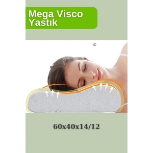 Visco Ortopedik Yastık -60x40x14/12 - BEYAZ