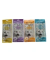 KREM KEDİ ÖDÜL MAMASI TAVUK VE SOMON ÇEŞİTLERİ 15 GR KARIŞIK TATLAR 4 LÜ PAKET X4