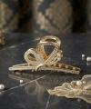 Gold zirkon taşlı metal mandal toka