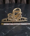 Gold zirkon taşlı metal mandal toka